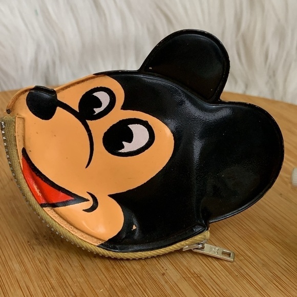 Disney Mickey Mouse Bundle Vintage Coin Purse, Baseball & Windup Toy - Picture 7 of 17